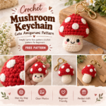 Crochet Mushroom Keychain – Cute Amigurumi Pattern