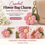 Crochet Flower Bag Charm – Easy Mini Crochet Project