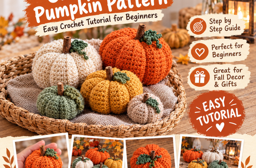 The Easiest Crochet Pumpkin Pattern – Simple Fall Crochet