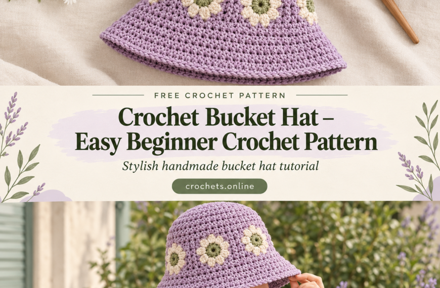 Crochet Bucket Hat – Easy Beginner Pattern