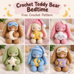 Crochet Teddy Bear Bedtime – Easy Free Crochet Pattern