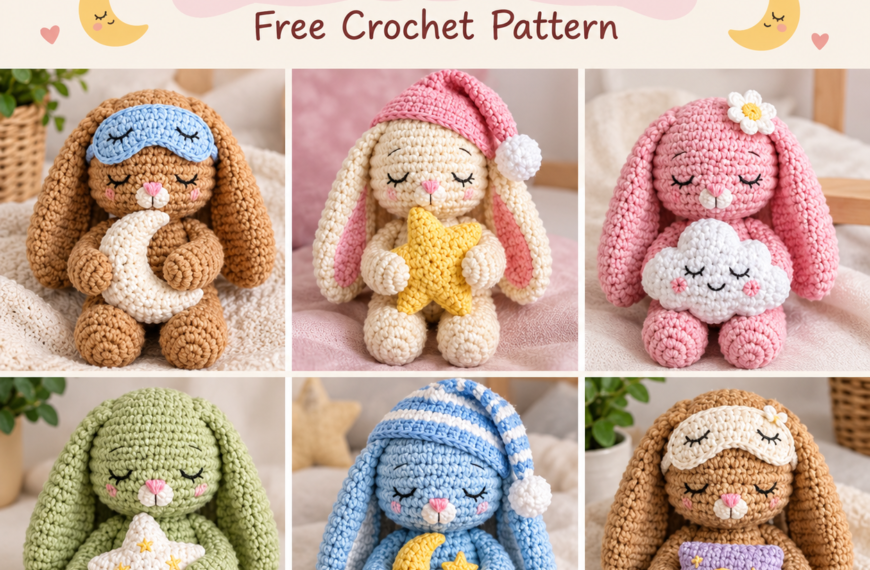 Crochet Teddy Bear Bedtime – Easy Free Crochet Pattern