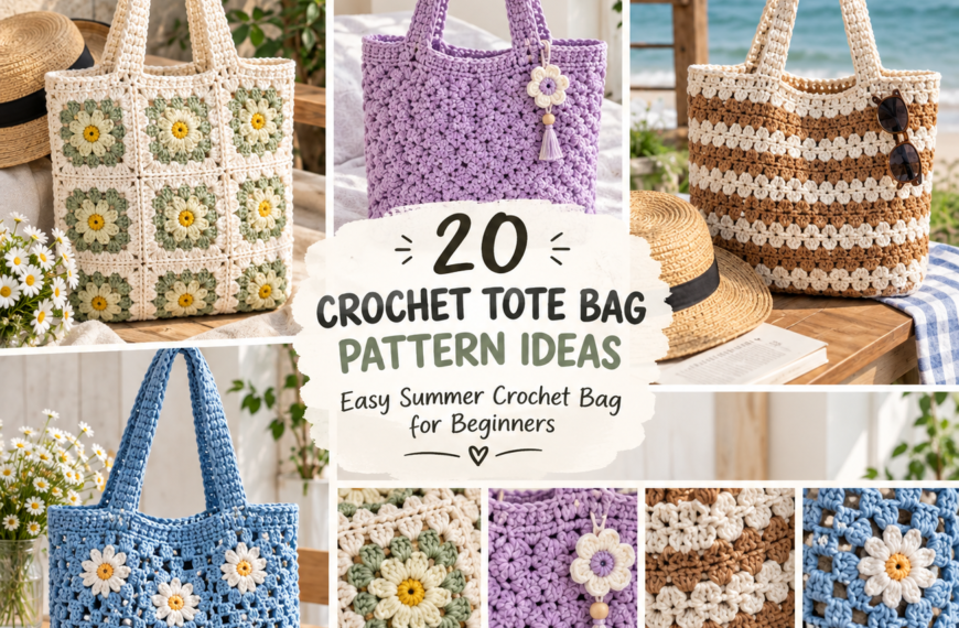 Crochet Tote Bag Pattern – Easy Summer Crochet Bag for Beginners