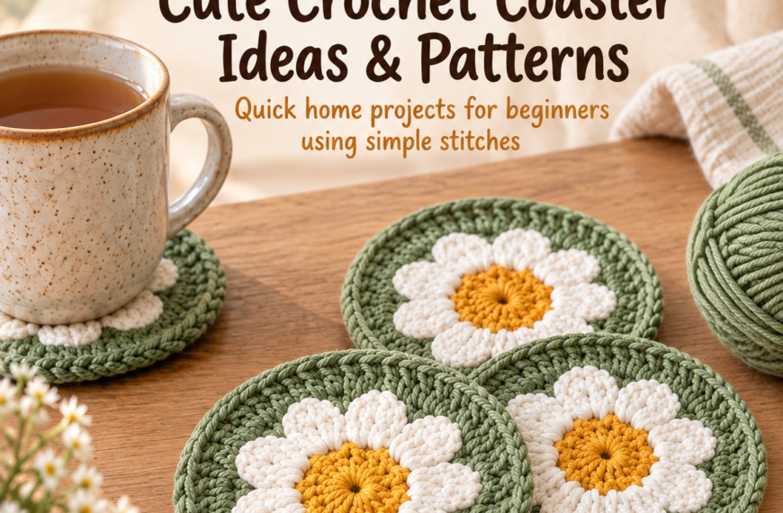 Crochet Coaster – Easy Beginner Pattern